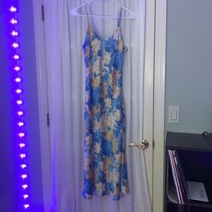 multicolor long dress from cider size medium